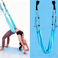 Sangle de porte pour entraînement de yoga Backbend en polyester 146x77cm, ancre de porte, entraîneur de flexibilité, ceinture d'étirement pour la gymnastique à domicile et la danse