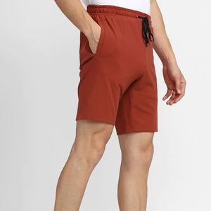Shorts pour hommes haute performance, taille élastique, motif uni, style streetwear, tissu en toile, écologique, imperméable et respirant - Product Image 3