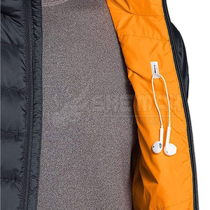 Men's Waterproof Puffer <b>Jacket</b> <b>with</b> <b>Fleece</b> <b>Lining</b> and Zipper Closure for Winter - Product Image 5
