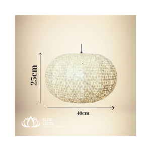 Handmade <b>Retro</b> Simple Creative Design Hanging Lamp Wicker Rattan Bamboo Seagrass Lamp <b>Decor</b> Viet Nam Home - Product Image 3