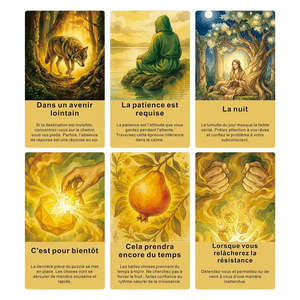 Baraja de Tarot Oráculo Francés Du Temps, Tarot Oráculo Francés Tradicional para Adivinación e Interpretación - Product Image 2