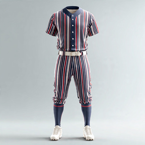 Uniformes de Béisbol Deportivos, Camiseta de Béisbol de Manga Corta con Botones, Cuello Redondo, Uniformes de Softbol - Product Image 3