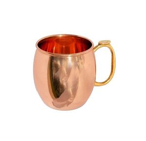 Mug Moscow Mule de forme ronde de la plus grande qualité Mug à eau martelée en cuivre de dernière conception par Home Arts - Product Image 4
