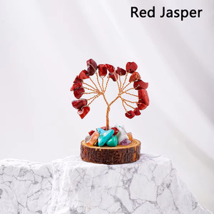 Natural 20 Beads Gemstone <b>Tree</b> with Wooden Base <b>for</b> Healing Genuine Semiprecious <b>Trees</b> <b>for</b> Gifts New Decorative Item - Product Image 4