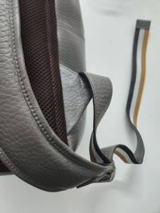 100% Original Genuine Leather School <b>Backpack</b> with Laptop Compartment Very Good Quality Unisex Bag-Pack <b>Strap</b> Carrying System - Product Image 3