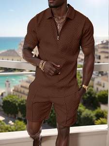 Conjunto de Verano de Dos Piezas para Hombre, Camiseta y Pantalones Cortos Deportivos, Ropa Casual de Verano, Logotipo Personalizado de Alta Calidad - Product Image 4