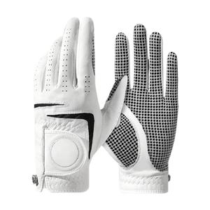 Gants de golf en cuir Cabretta véritable - Nouvelle arrivée, légers et respirants, fermeture à boucle GEO BROTHERS GB-01x, vente en gros pour hommes - Product Image 1