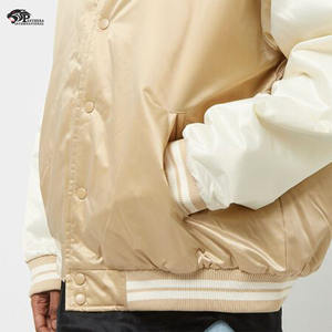 Chaqueta de béisbol de satén inspirada en la licencia de moda disponible varios tamaños colores logotipos bordados personalizados para el invierno a granel al por mayor - Product Image 6