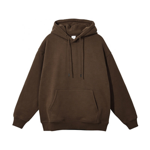 2025 haute qualité en gros Logo personnalisé 360gsm coton unisexe Streetwear surdimensionné blanc pull à capuche pour hommes femmes - Product Image 2