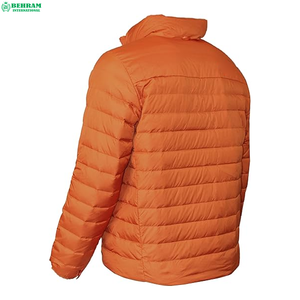 Blouson d'hiver personnalisé en toile pour homme, style urbain Behram International, coupe-vent, grande taille, haute qualité, col montant - Product Image 2