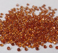 Grenat Hessonite naturel coupe ronde 1.50mm pierre précieuse Hessonite grenat Hessonite lâche de qualité supérieure