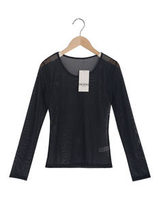Suéter de manga larga para mujer Jersey de algodón Jacquard con letras Top Jersey para mujer - Product Image 1