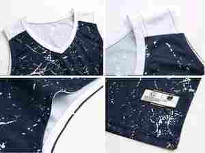 เครื่องแบบบาสเก็ตบอลของผู้ชายที่มีคุณภาพสูงระบายอากาศได้และมีขนาดพิเศษออกแบบโลโก้ได้ตามต้องการ - Product Image 2