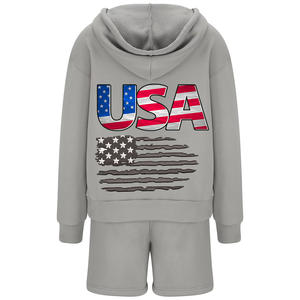 Pantalon de survêtement à capuche unisexe Jogger Sets Elastic Drawing Cargo Pants Tracksuits 2 Piece Sweatsuits for Girls Winter Essentials - Product Image 2