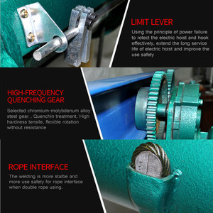 Winch Listrik Tali Kawat 3Ton CD1/MD1 Baru Laris Manis Berkualitas Tinggi dengan Ruang Bebas Rendah untuk Restoran & Hotel - Product Image 5
