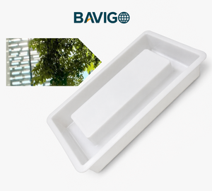 Moule de moulage en plastique PP directement de l'usine BAVIGO pour blocs de ventilation rectangulaires en béton - Product Image 1