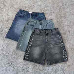 Baggy cargo shorts pour hommes multi-poches coupe ample style tactique streetwear cordon taille élastique coton matériel respirant - Product Image 5