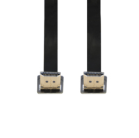 Câble plat flexible en PVC torsadé, idéal pour les caméras vidéo, 1m, 1.5m, 4K, noir, fin, type ruban