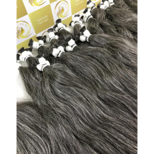 Bleach 613 Rubio Gris Natural Europeo 40 100cm Paquetes de cabello Remy vietnamita a granel 100% Extensiones de cabello humano crudo - Product Image 5