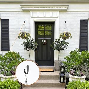 Ganchos de pared de una sola punta de alta resistencia para colgar abrigos Material de hierro con tornillo incluido - Product Image 5