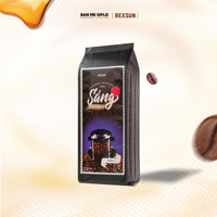 Grains de café ARABICA torréfiés italiens de haute qualité 450 g/sac, nouvelle récolte fraîchement torréfiée en lots, prix abordable pour les boissons en gros