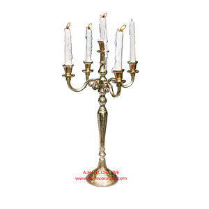 Bougeoir carré fait main candélabre en argent personnalisé nickelé cristaux suspendus vente chaude nouveau Design pour repas décoratif - Product Image 4