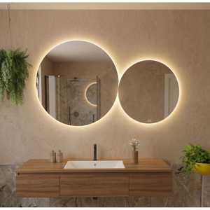 กระจกห้องน้ำทรงกลมขนาด 80 ซม. ดีไซน์อิตาลี Koricini Retroilluminato LED Touch เฟอร์นิเจอร์หรูหรา - Product Image 3