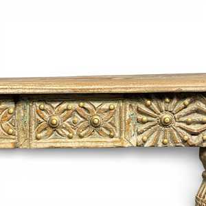 Handcrafted Modern Luxury <b>Console</b> <b>Table</b> Solid Oak Wood Handmade Entry and Living Room Furniture for Villas - Product Image 5