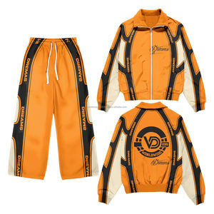 Conjunto Deportivo de Alta Calidad para Hombre, Chaqueta Cortavientos Reflectante y Pantalones de Chándal de Nailon, Talla Grande - Product Image 3