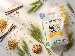 Litière pour chat PureFluff Pro 100% naturelle à base de blé et de vanille, comestible et sans danger pour les chats, les chatons, les lapins, les hamsters, les cochons d'Inde, les rats - Product Image 3