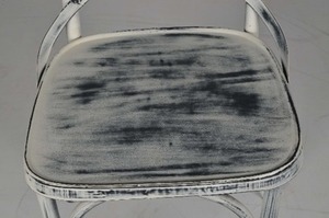 Chaise Macy en fer avec dessus en bois Design moderne portable pour chambre à coucher salon cuisine villa application d'atelier - Product Image 3