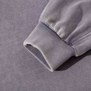 Novedades 2025: Sudaderas Básicas para Hombre, Cuello Redondo, 100% Algodón, Estilo Vintage, Lavado Ácido, Efecto Desgastado, Forro Térmico - Product Image 5