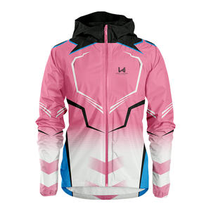 Veste coupe-vent décontractée unisexe en nylon 100% personnalisée, à capuche, de haute qualité, séchage rapide, imperméable, respirante, motif personnalisé - Product Image 1