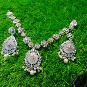 ชุดเครื่องประดับสร้อยคอเจ้าสาวแบบยาวสำหรับงานแต่งงานและงานเลี้ยงชุดเครื่องประดับสำหรับงานแต่งงาน - Product Image 3