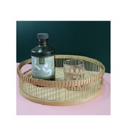 Panier de service à café en rotin rectangulaire élégant et panier de rangement décoratif pour la décoration intérieure