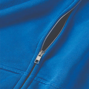 Veste à capuche en polaire à fermeture éclair pour hommes, manteau d'hiver coupe-vent surdimensionné, coupe ample, sweat à capuche teint uni pour la mode d'automne - Product Image 3