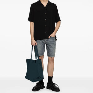 Shorts en jean décontractés pour hommes, jambes droites et amples, shorts courts délavés de style estival, shorts en jean pour hommes OEM - Product Image 6