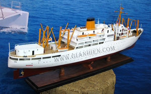 Gia Nhien Fabricant Conception personnalisée quantité minimale de commande bas MS AKAROA MODÈLE DE BATEAU EN BOIS MODÈLE DE BATEAU EN bois DE HAUTE QUALITÉ - Product Image 4