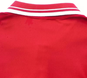 เสื้อโปโลผู้ชายผ้าถักโพลีเอสเตอร์แขนสั้นสีพื้นสำหรับฤดูร้อน ระบายอากาศได้ดี รับสกรีนโลโก้ ผลิตจากบังกลาเทศ - Product Image 6