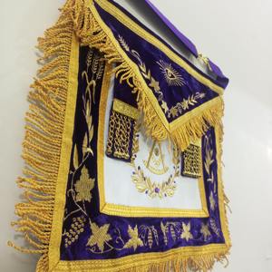 DELANTAL MAESTRO PASADO LODGE BORDADO TOTALMENTE A MANO - Product Image 6