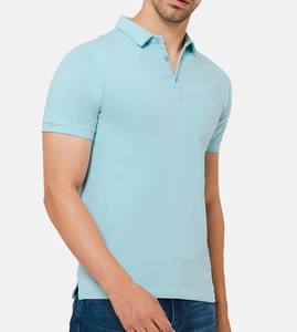 Camisetas de algodón de alta calidad para hombre, 5% spandex, uniforme de negocios de Golf para hombre, camiseta Polo de Color sólido, camiseta personalizada con cuello Polo - Product Image 2