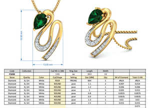 Colgante Boho con Forma de Serpiente de Circonio Verde, Chapado en Oro de 18k, Collar de Serpiente al por Mayor para Mujer - Product Image 4