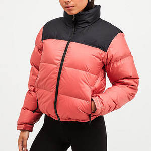 Nouveauté 2026 Manteau court en duvet de canard Vestes d'hiver pour femmes Blouson matelassé Col en fourrure Fermeture éclair avant - Product Image 5