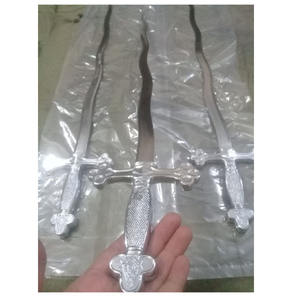 Masonic KnightTemplar Sword with <b>Black</b> Hilt and <b>Black</b> Scabbard 35 3/4 Free Case Sword High Quality Handmade Customized Freemason - Product Image 2