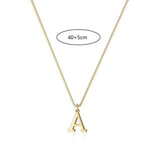 قلادة أولية مطلية بالذهب عيار 14 قيراط من الفولاذ المقاوم للصدأ للنساء - Product Image 6