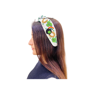 Diadema Bordada con Cuentas, Nueva Colección 2026, Superventas, Accesorios para el Cabello de Moda Hechos a Mano en India, Día de San Patricio - Product Image 6
