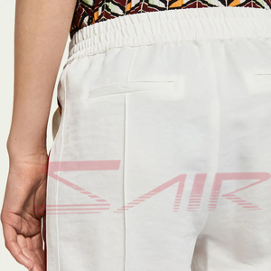 Pantalon de sport d'hiver en soie pour femmes OEM Streetwear bas en polaire avec ourlet ouvert élastique et décoration de logo - Product Image 6