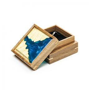 กล่องเครื่องประดับทำจากเรซินสำหรับผู้หญิงกล่องจัดระเบียบทำจากไม้และเรซินคุณภาพดีเยี่ยม - Product Image 2