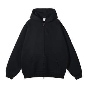 Vente en gros Fournisseur de sweats à capuche personnalisés Sweat-shirt unisexe à fermeture éclair Sweat-shirt à capuche en polaire léger délavé à l'acide Fabricant de vêtements vierge OEM - Product Image 4