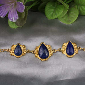 Elegante Lapislázuli Gemstone Wrap Pulsera Accesorio de moda-Venta al por mayor - Product Image 2